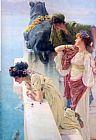 Sir Lawrence Alma-tadema Famous Paintings - A coign of vantage